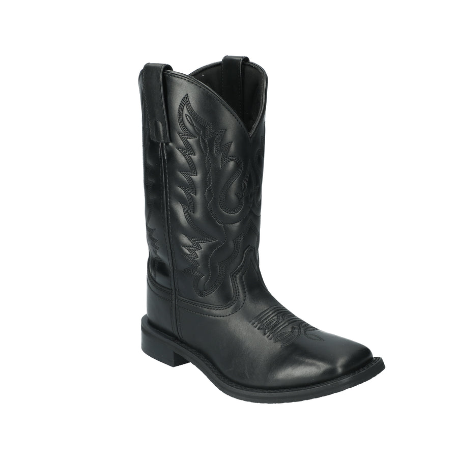 Women's Outlaw Black Leather Western Boot