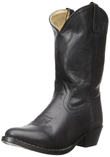 Smoky Mountain Childrens Black Denver Leather Cowboy Boots