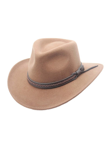 Sturgis Crushable Wool Felt Outback Western Style Cowboy Hat by Silver Canyon