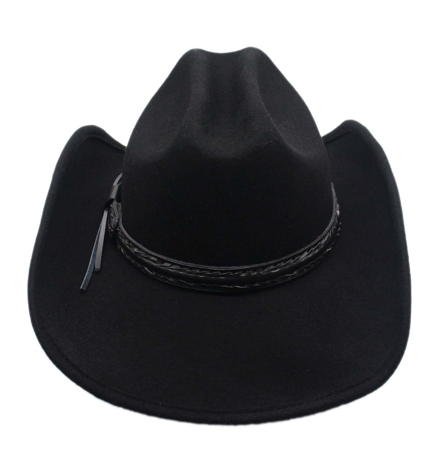 Men’s Wool Cowboy Hat Laramie Shapeable Western Felt Hats By Silver Canyon