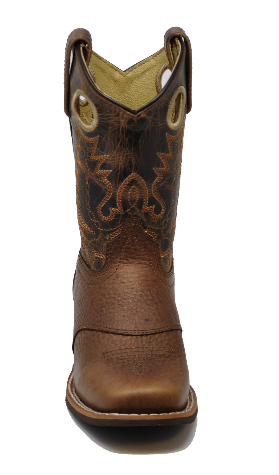 Smoky Mountain Youth Luke Square Toe Western Cowboy Boots Brown