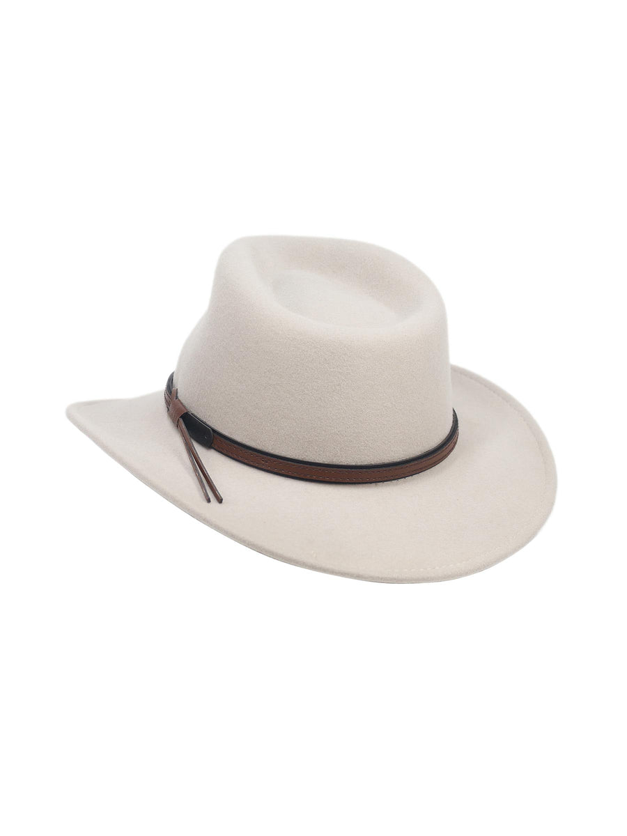 Silver Canyon Men's Denver Crushable Wool Felt Western Style Cowboy Hat - Silver Belly