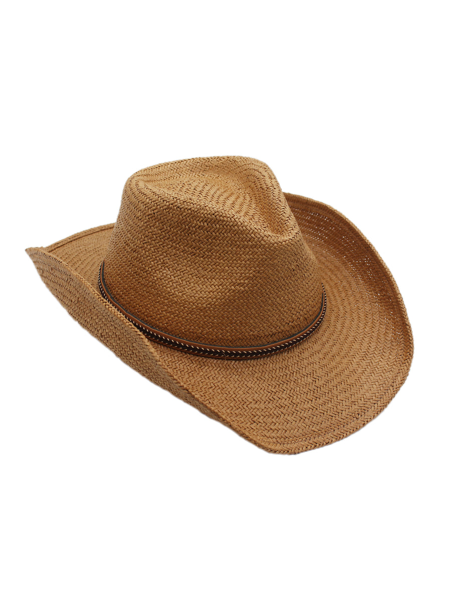 Silver Canyon Men's Phoenix Straw Shapeable Western Cowboy Sun Hat - Natural