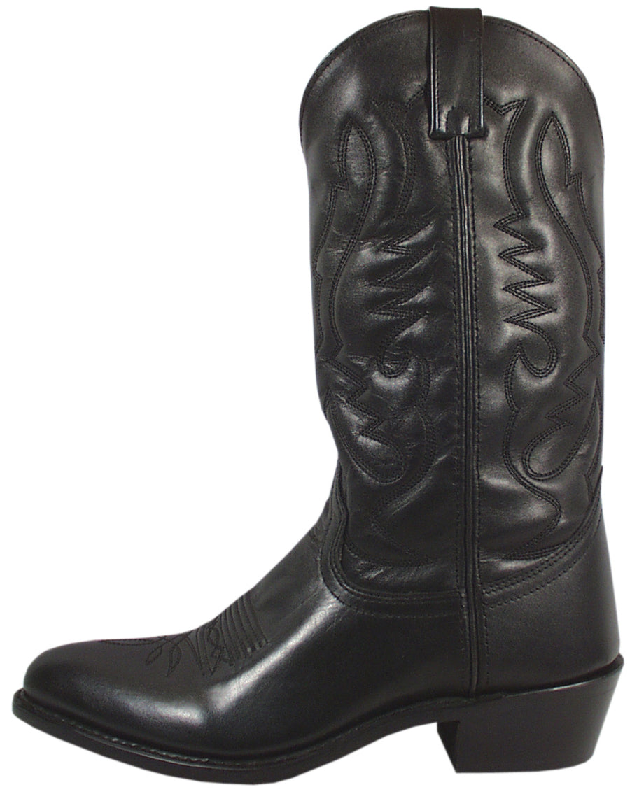 Smoky Mountain Men's Black Denver Leather Western Cowboy Boot
