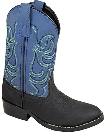 Smoky Mountain Boys Black/Blue Monterey Western Cowboy Boots