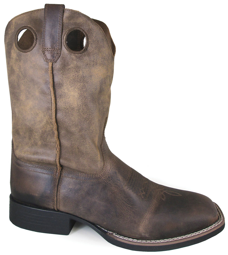 Smoky Men Waylon Distress Leather Cowboy Boot,Brown Oil Distress/Brown Distr