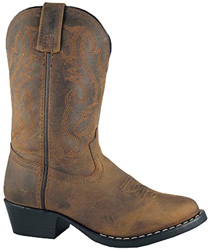 Smoky Mountain Men's Black Denver Leather Western Cowboy Boot