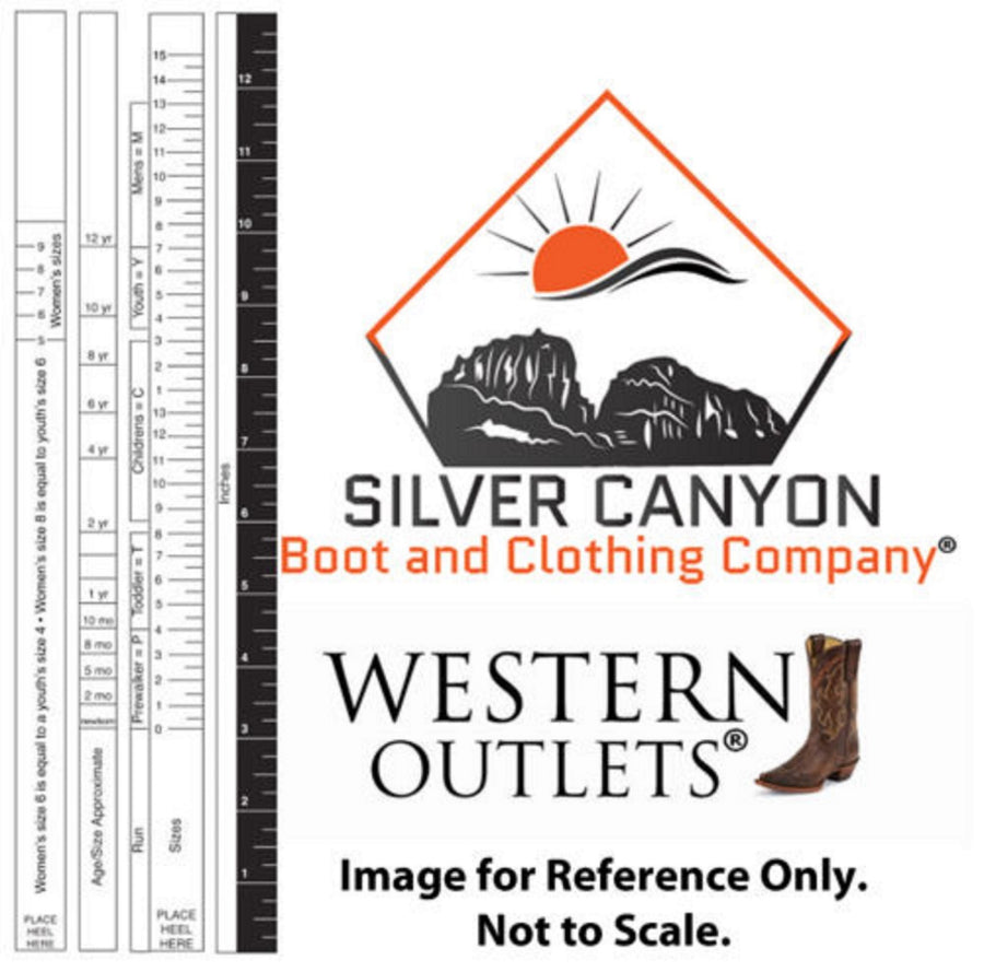 Silver Canyon Boys Children Monterey Western Cowboy Boot - Distressed Brown