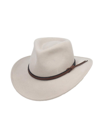 Silver Canyon Men's Denver Crushable Wool Felt Western Style Cowboy Hat - Silver Belly