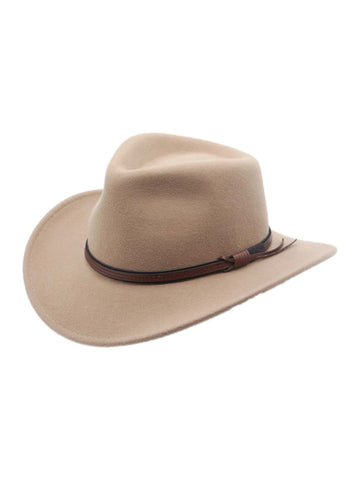 Denver Crushable Wool Felt Outback Western Style Cowboy Hat by Silver Canyon