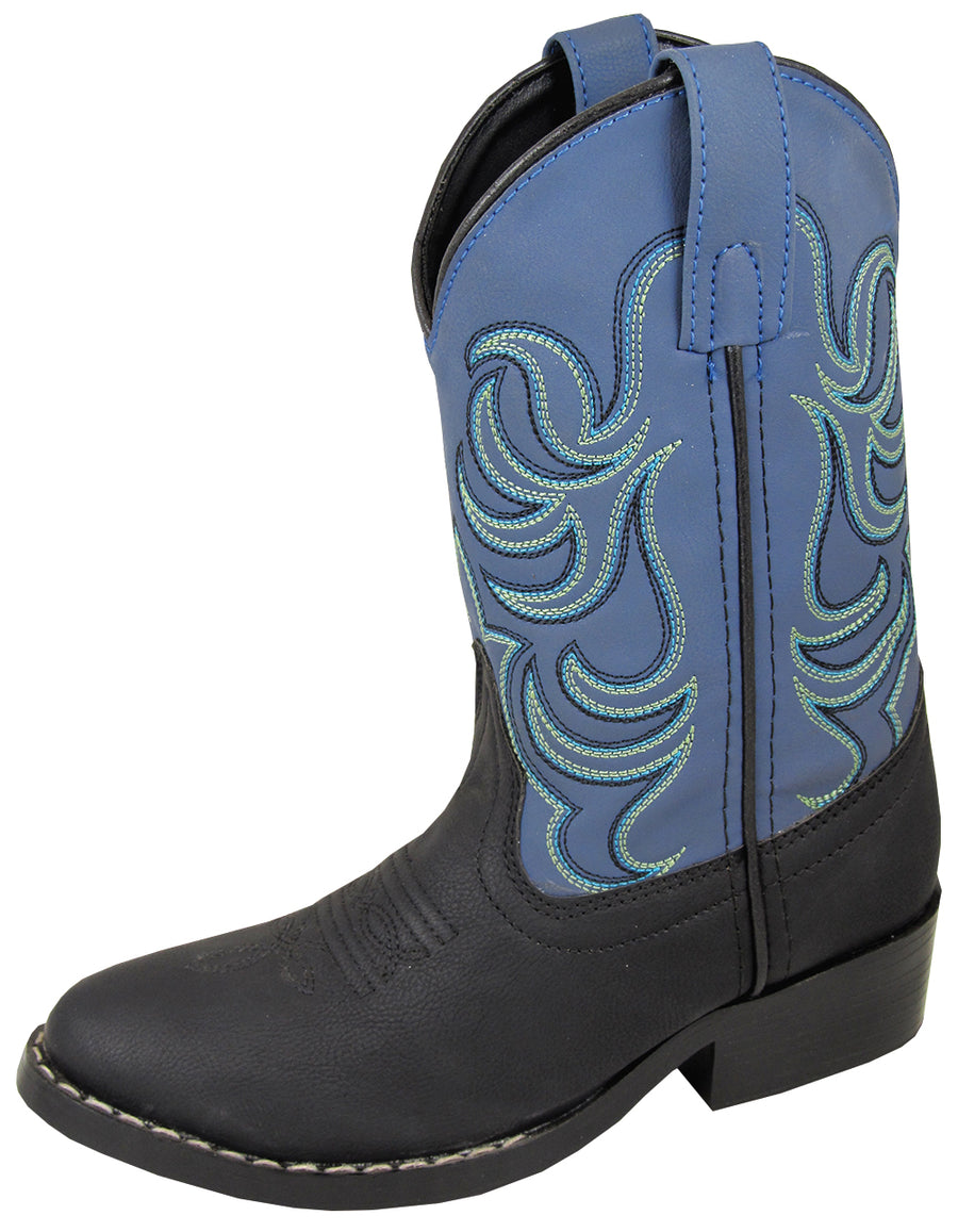 Smoky Mountain Boys Black/Blue Monterey Western Cowboy Boots