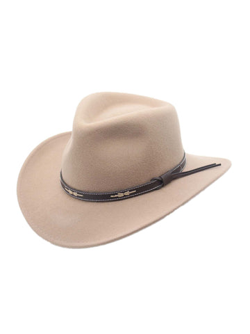 Santa Fe Crushable Wool Felt Outback Western Style Cowboy Hat by Silver Canyon