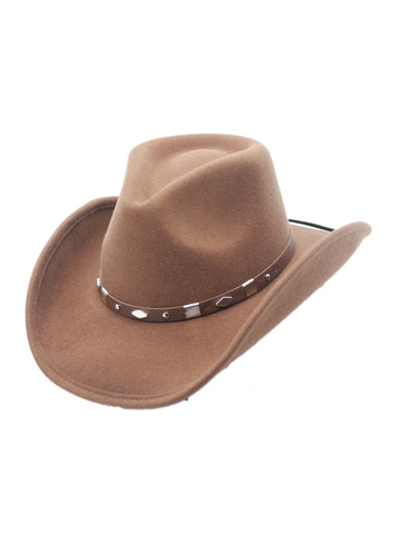 Winslow Shapeable Wool Felt Outback Western Style Cowboy Hat by Silver Canyon