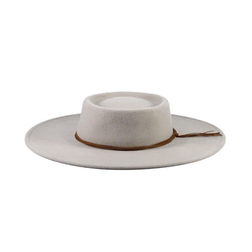 Silver Canyon Women’s Gambler Telescope Wool Felt Water Repellent Crushable Wide Brim Silver Western Hat